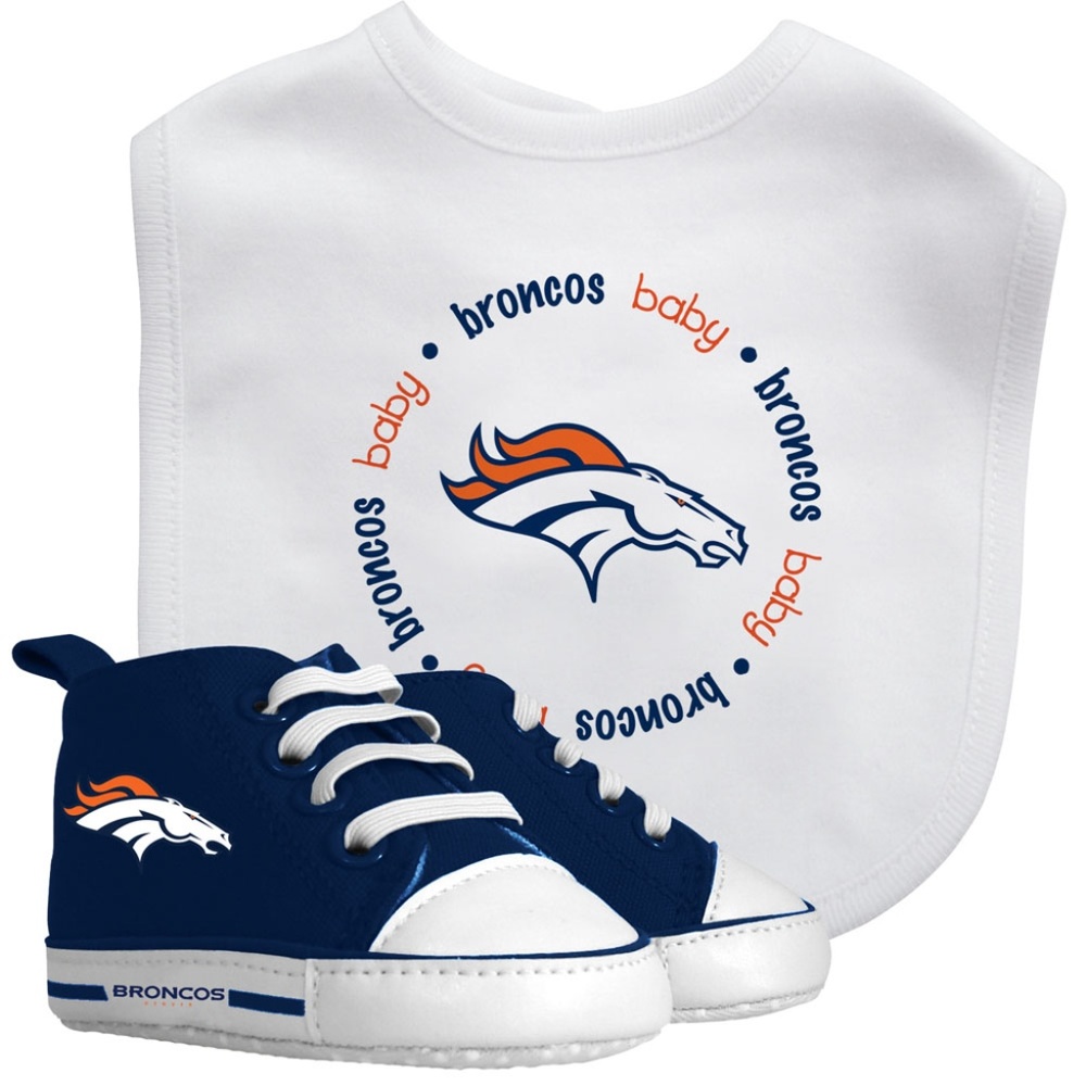 NFL Denver Broncos Baby Bib & Pre Walker Set